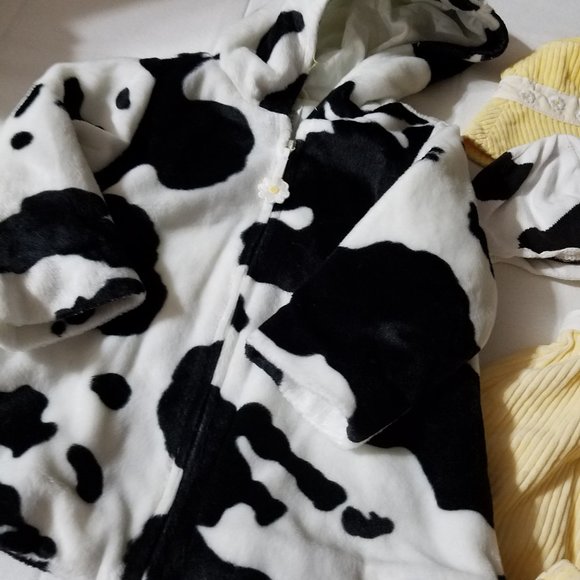 Gymboree Daisy The Cow Used 12-18 month Dress, diaper cover, coat, hat, Outlet N - Picture 3 of 5